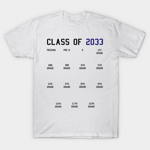 Class of 2033 Grow With Me T-Shirt by KsuAnn